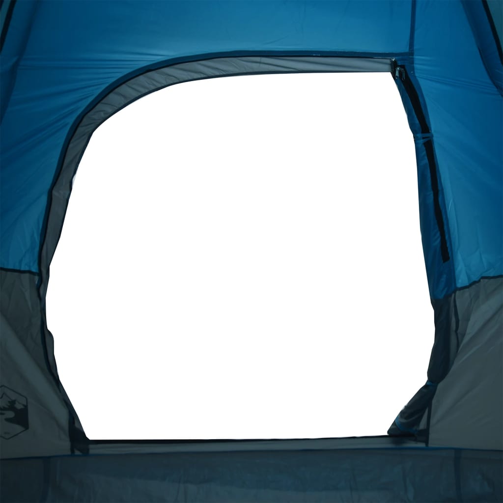 vidaXL Tenda da Campeggio a Cupola per 9 Persone Blu Impermeabile