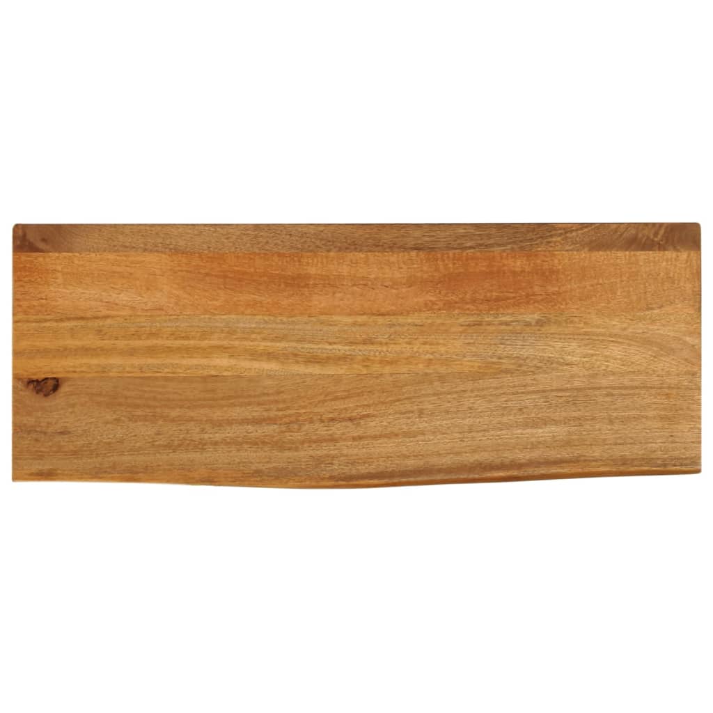 vidaXL Piano Tavolo Bordi Vivi 80x20x2,5 cm Legno Massello di Mango