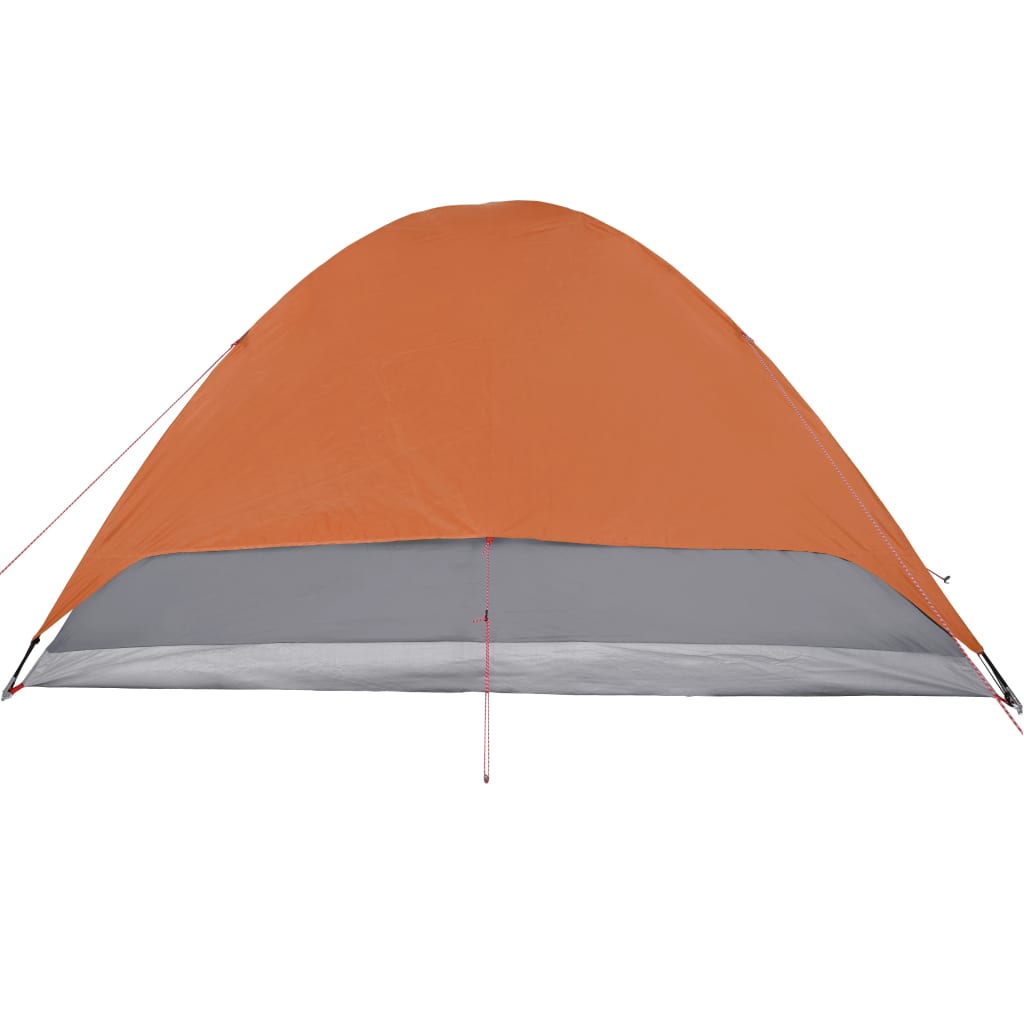 vidaXL Tenda da Campeggio a Cupola 6 Persone Arancione Impermeabile