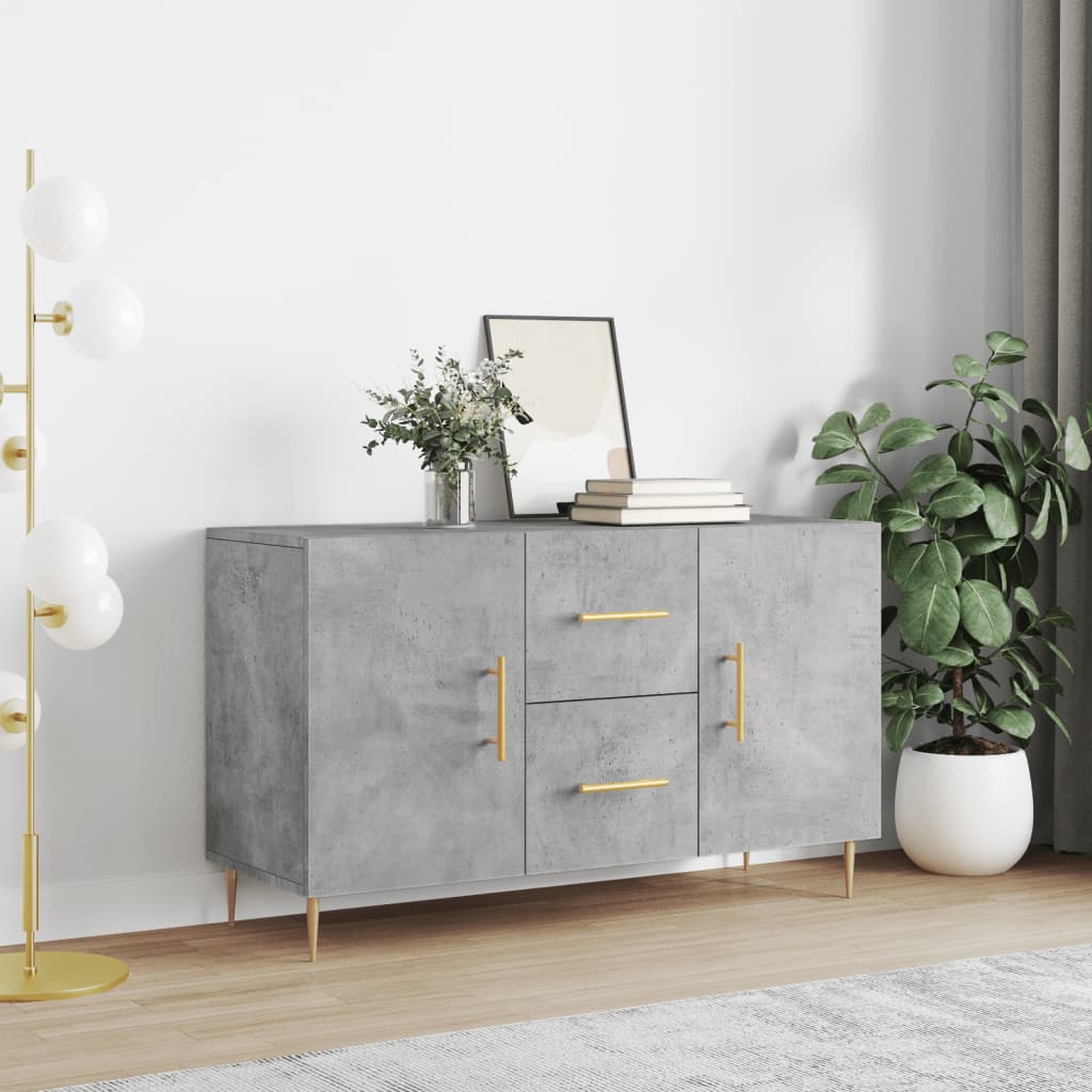 vidaXL Credenza Grigio Cemento 100x36x60 cm in Legno Multistrato