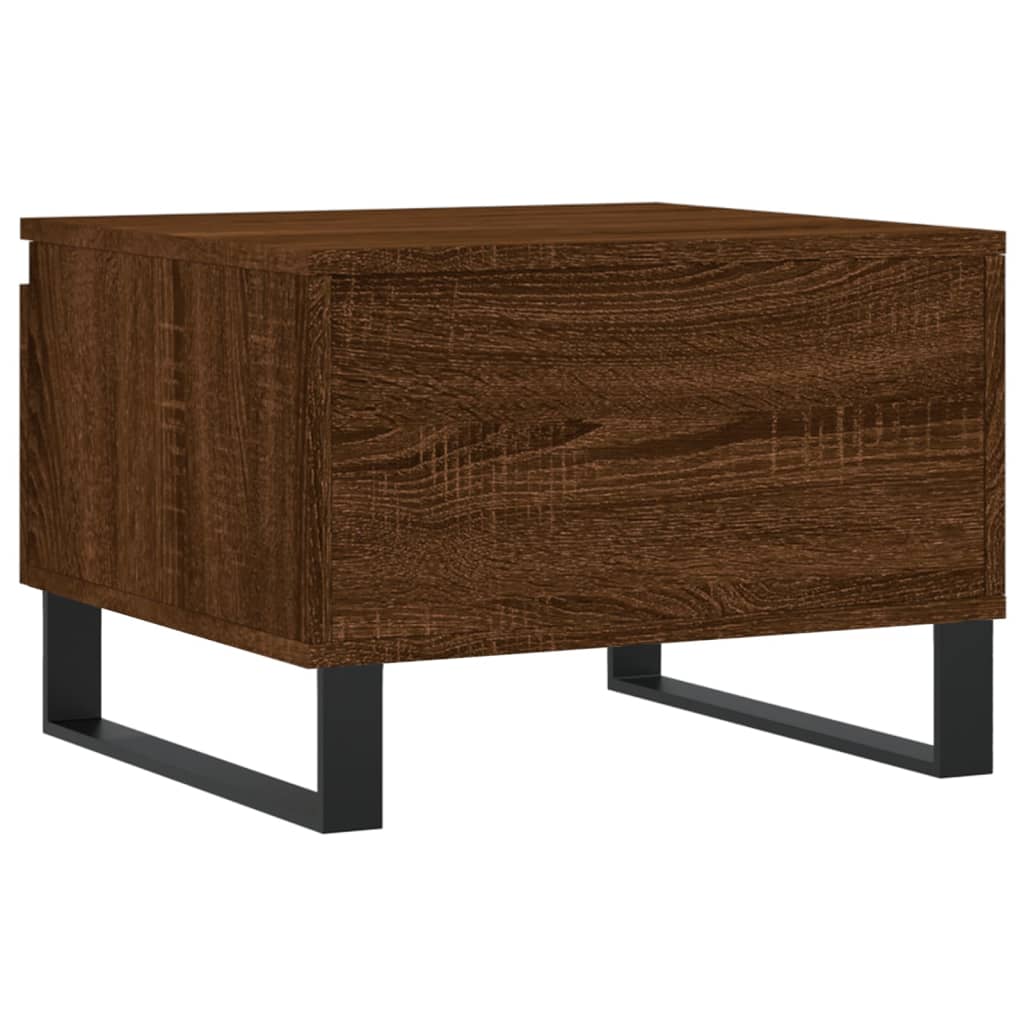 vidaXL Tavolino da Salotto Rovere Marrone 50x46x35cm Legno Multistrato