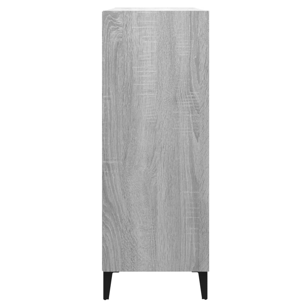 vidaXL Credenza Grigio Sonoma 69,5x32,5x90 cm in Legno Multistrato