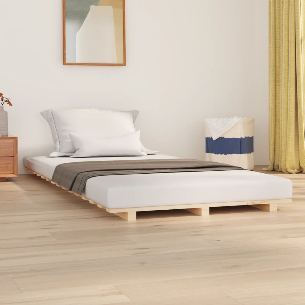 vidaXL Giroletto senza Materasso 100x200 cm in Legno Massello di Pino