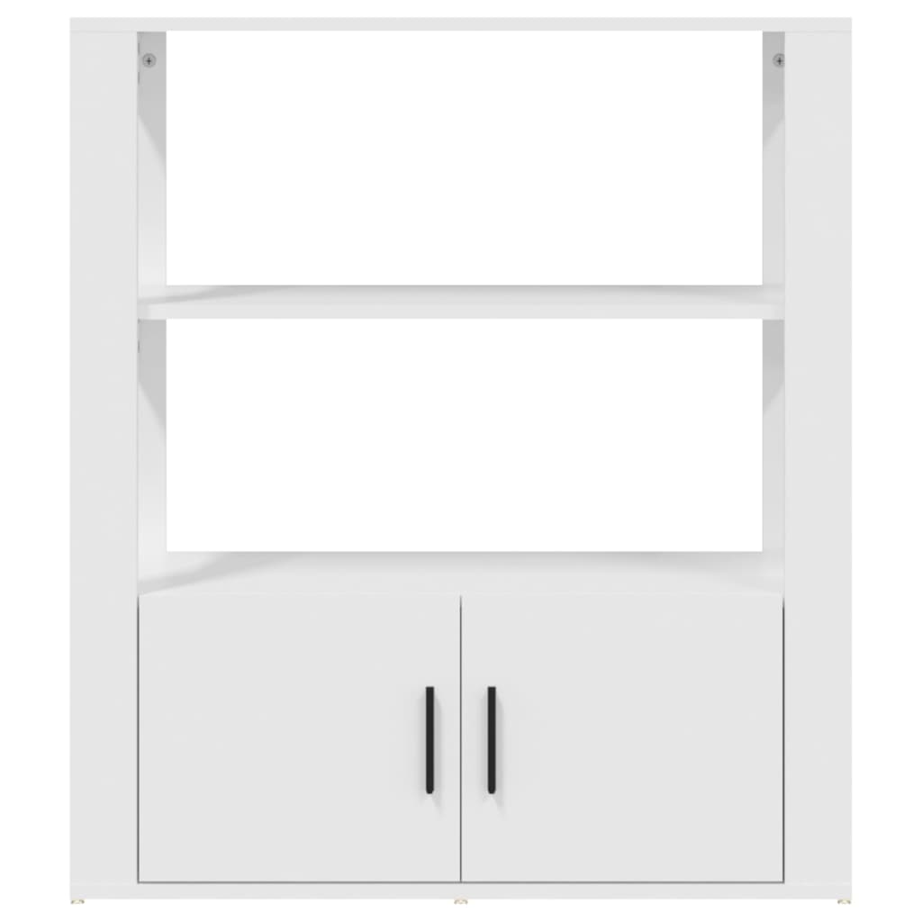 vidaXL Credenza Bianca 80x30x90 cm in Legno Multistrato