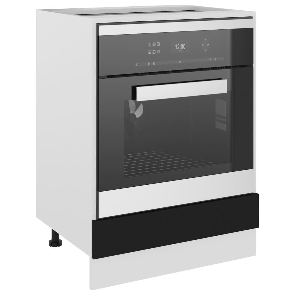 vidaXL Mobile per Forno Nero 60x46x81,5 cm in Legno Multistrato