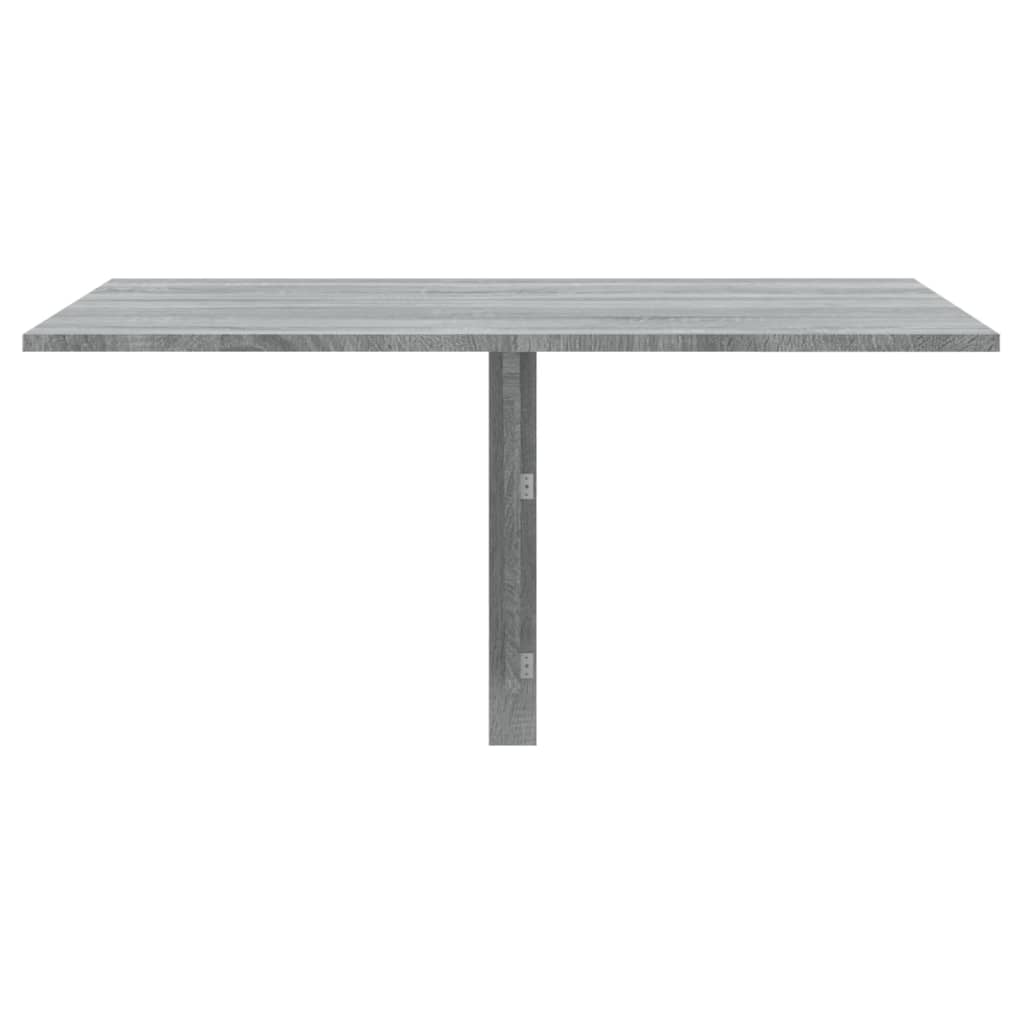 vidaXL Tavolino Muro Pieghevole Grigio Sonoma 100x60x56 cm Multistrato