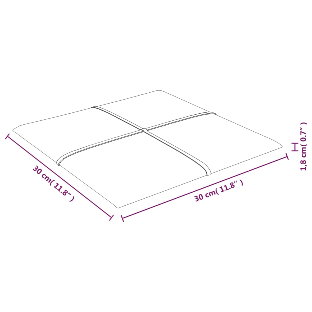 vidaXL Pannelli Murali 12 pz Gialli 30x30 cm Velluto 1,08 m²