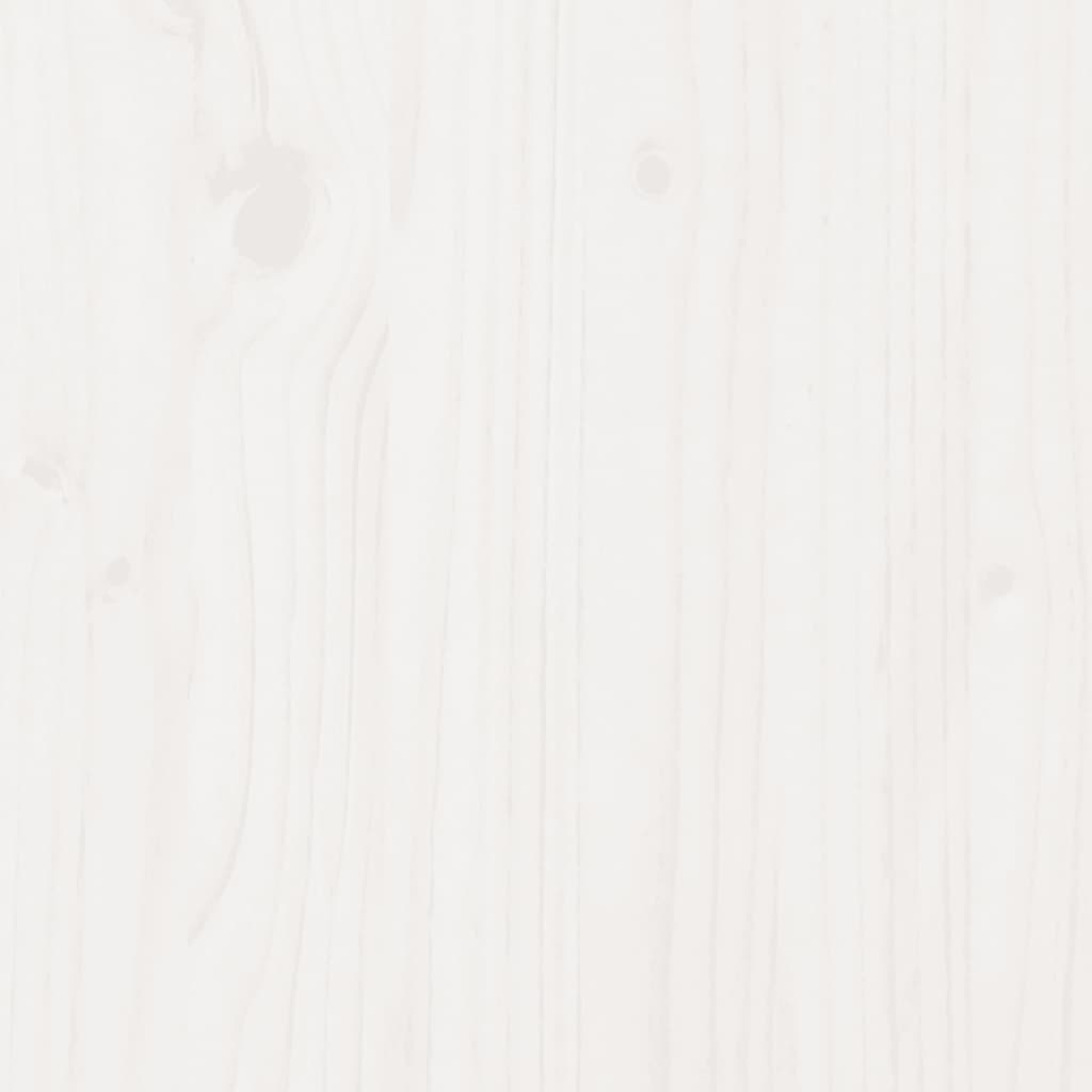 vidaXL Fioriera da Giardino Bianca 60x40x50 cm Legno Massello di Pino