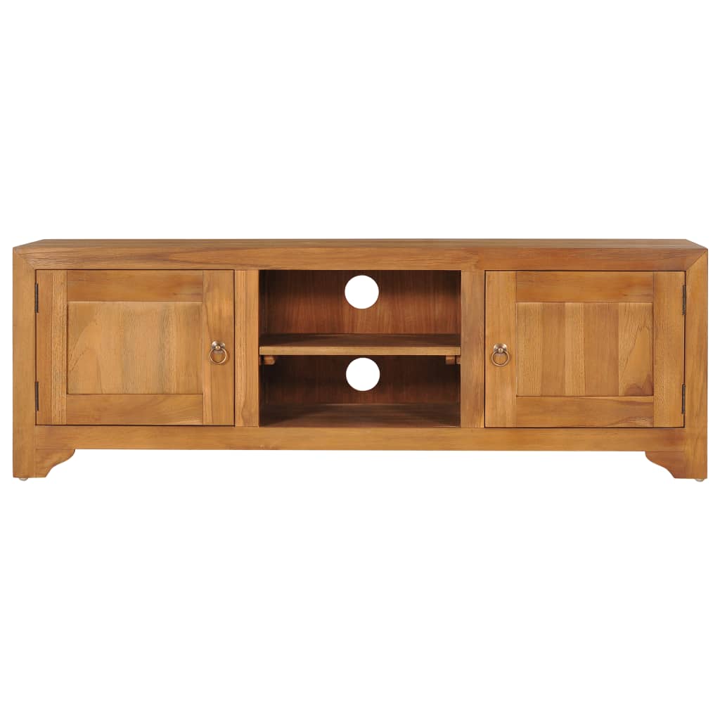 vidaXL Mobile TV 115x30x40 cm in Legno Massello di Teak