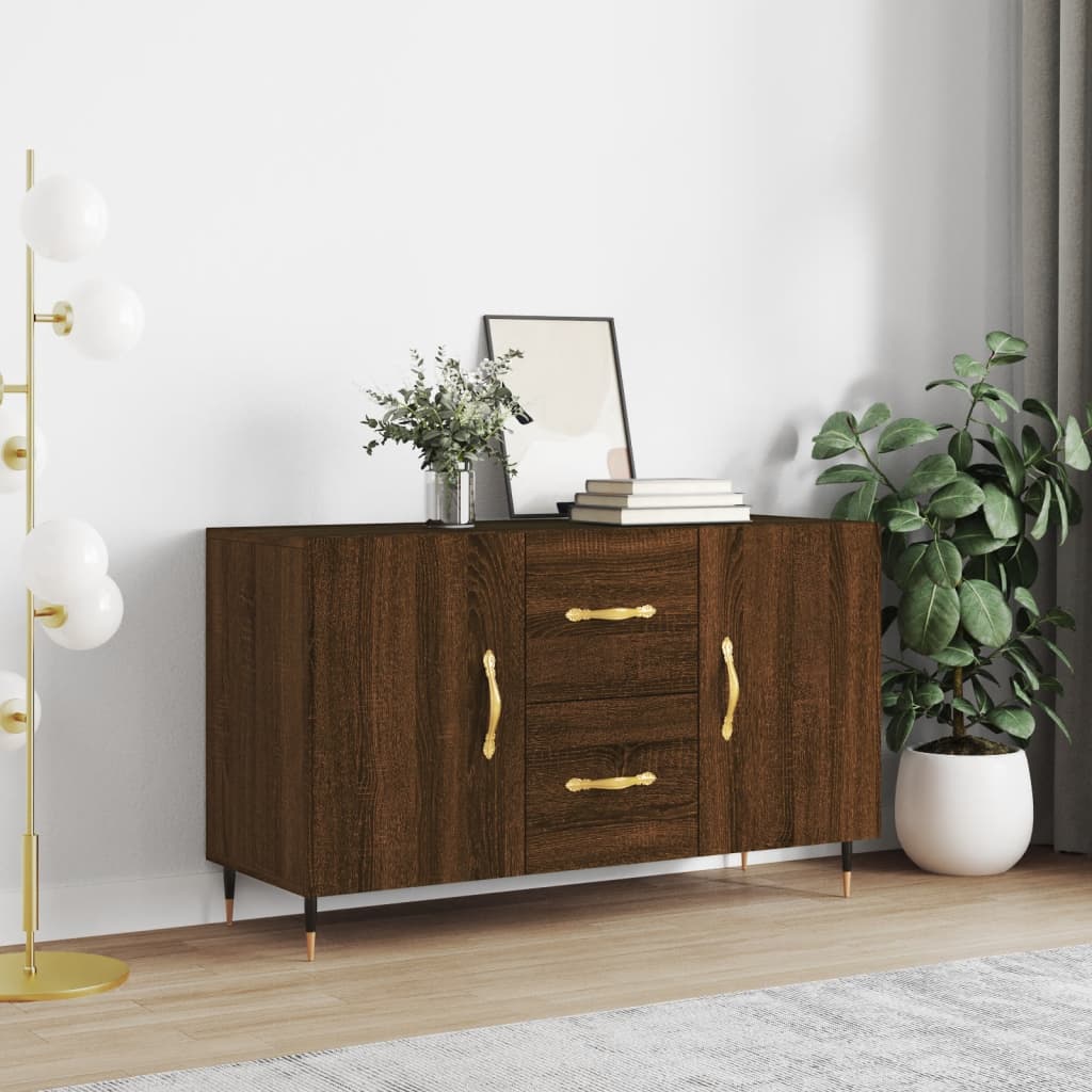 vidaXL Credenza Rovere Marrone 100x36x60 cm in Legno Multistrato