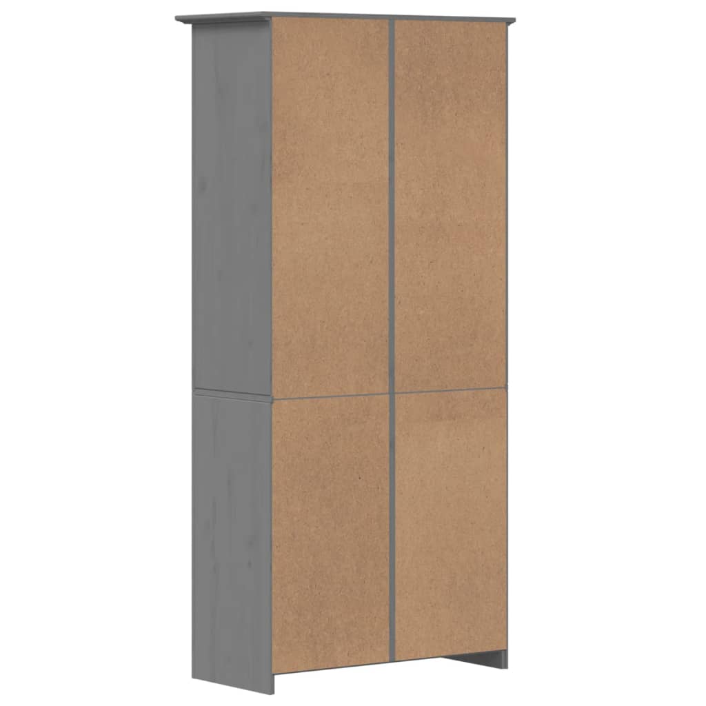 vidaXL Libreria BODO 82x40x173 cm in Legno Massello di Pino Grigio