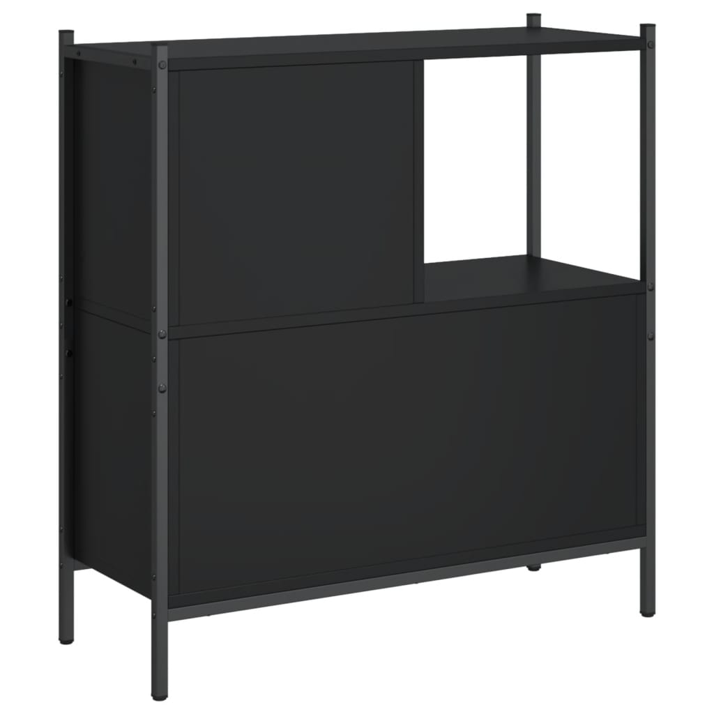 vidaXL Libreria Nera 72x28x77,5 cm in Legno Multistrato