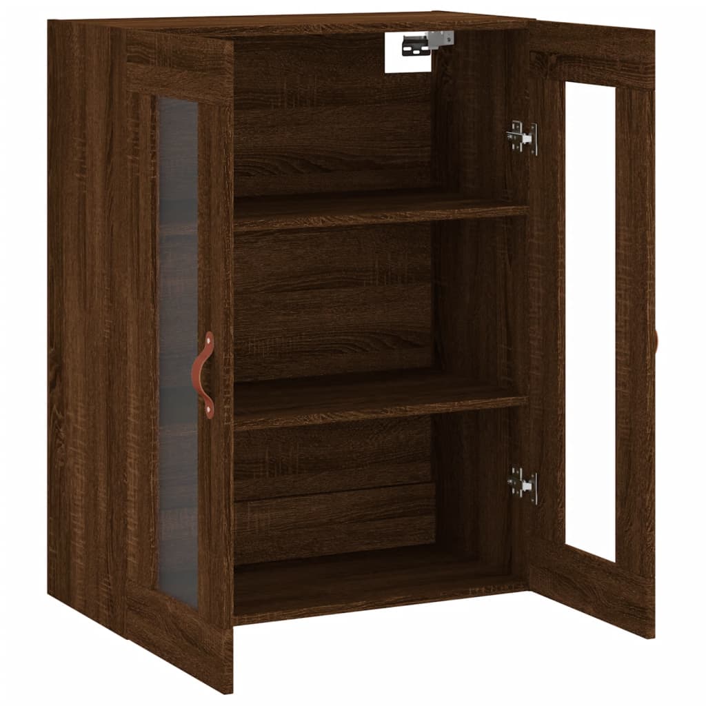 vidaXL Mobile a Parete Rovere Marrone 69,5x34x90 cm