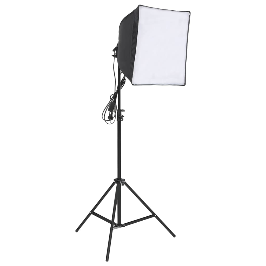 vidaXL Kit per Studio Fotografico con Set di Luci e Fondale