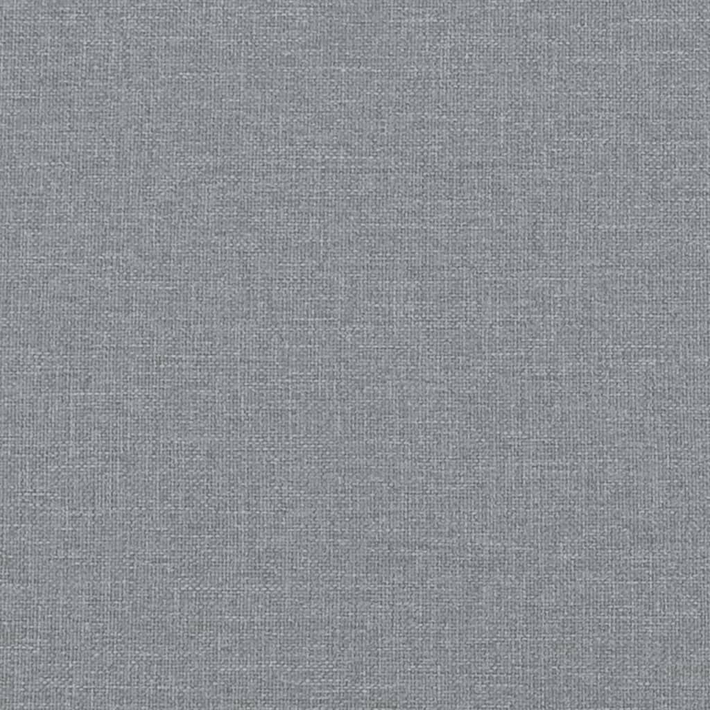 vidaXL Giroletto a Molle con Materasso Grigio Chiaro 90x200 cm Tessuto