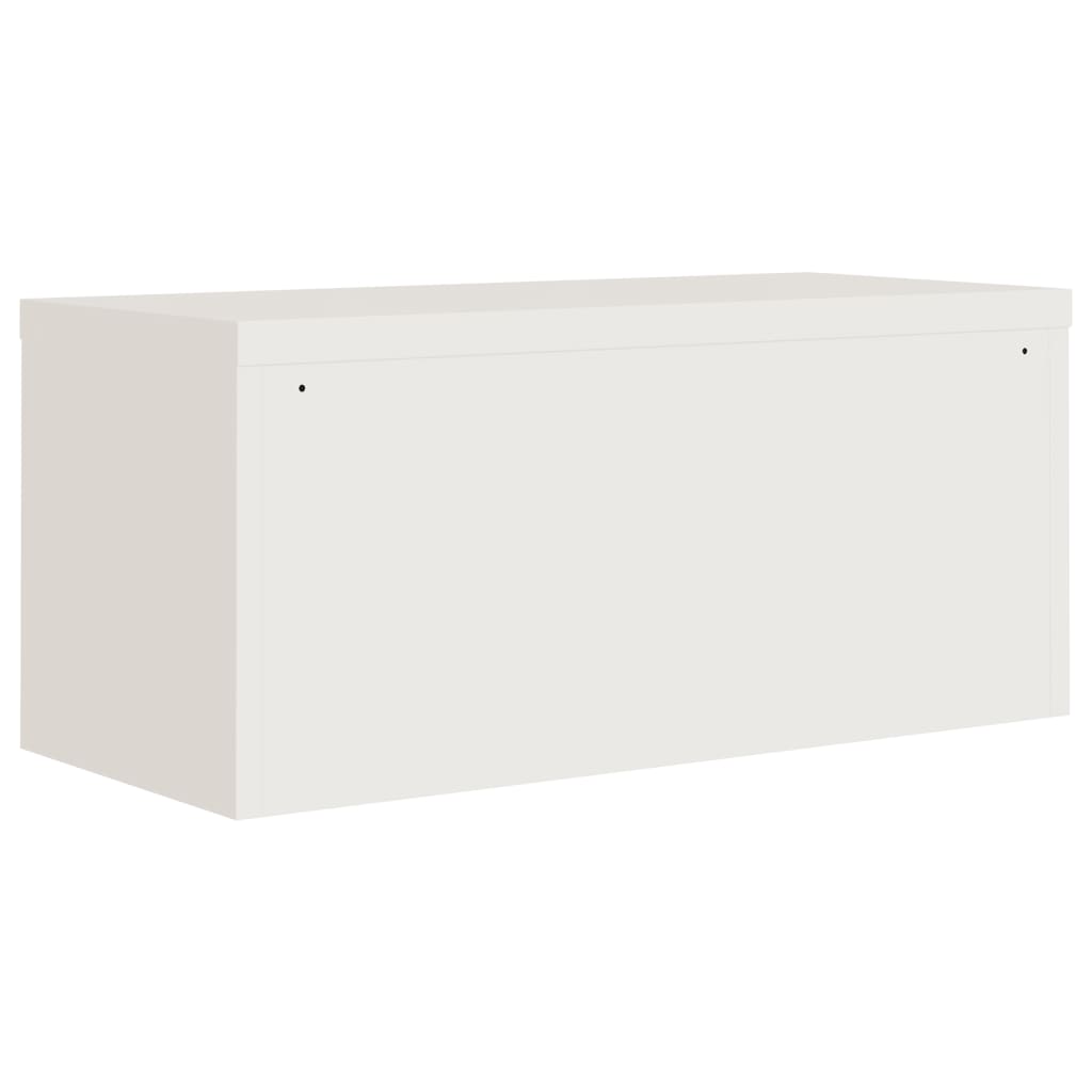 vidaXL Armadio Classificatore Bianco 90x40x40 cm in Acciaio