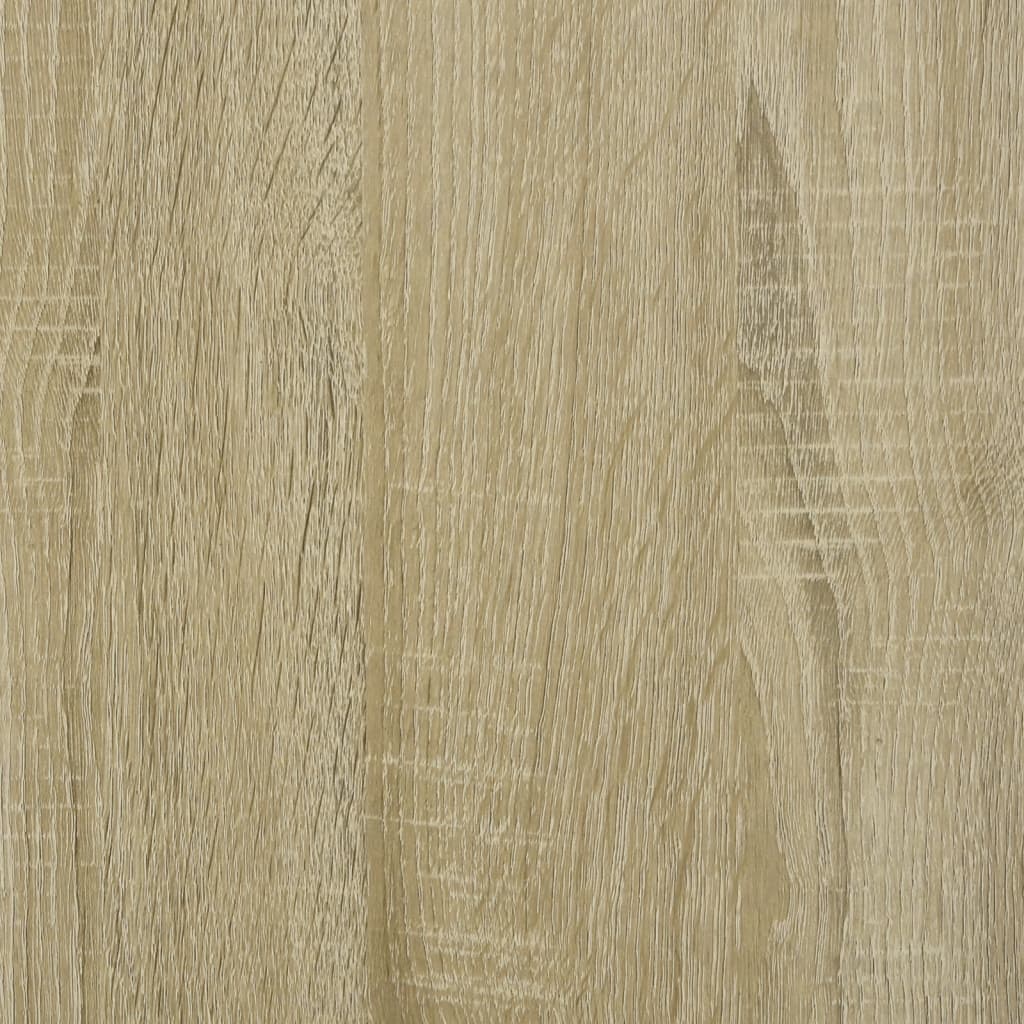 vidaXL Tavolino Rovere Sonoma 80x50x40 cm Legno Multistrato e Ferro