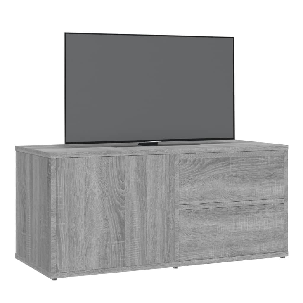 vidaXL Mobile Porta TV Grigio Sonoma 80x34x36 cm in Legno Multistrato