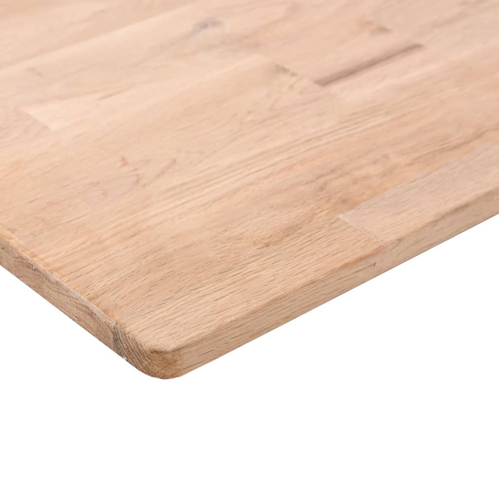 vidaXL Ripiano 80x20x1,5 cm Legno Massello di Rovere Non Trattato