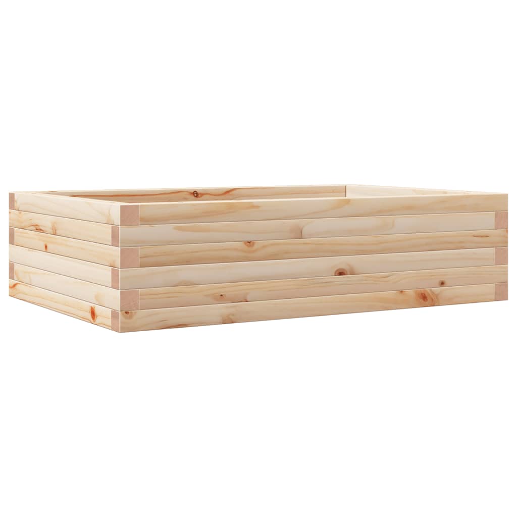 vidaXL Fioriera da Giardino 90x60x23 cm in Legno Massello di Pino