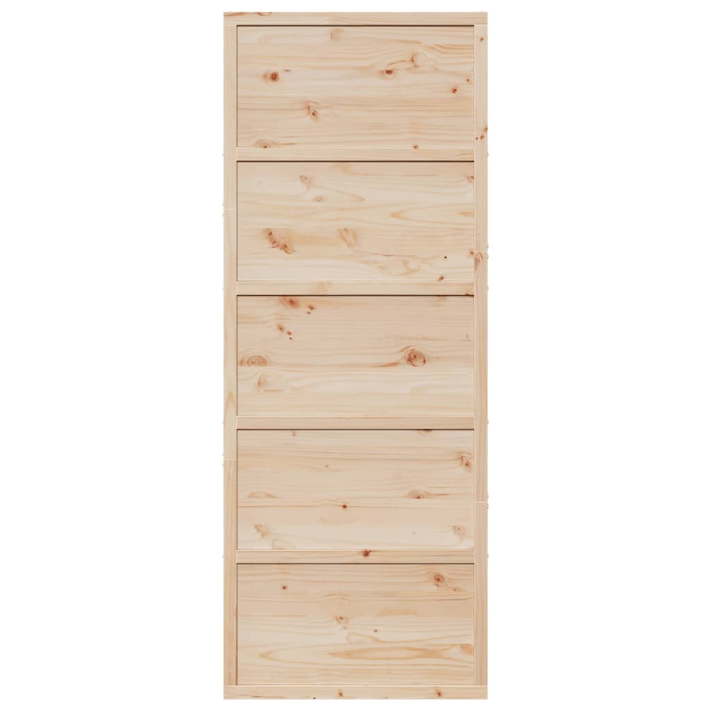 vidaXL Porta per Granaio 80x208 cm in Legno Massello di Pino