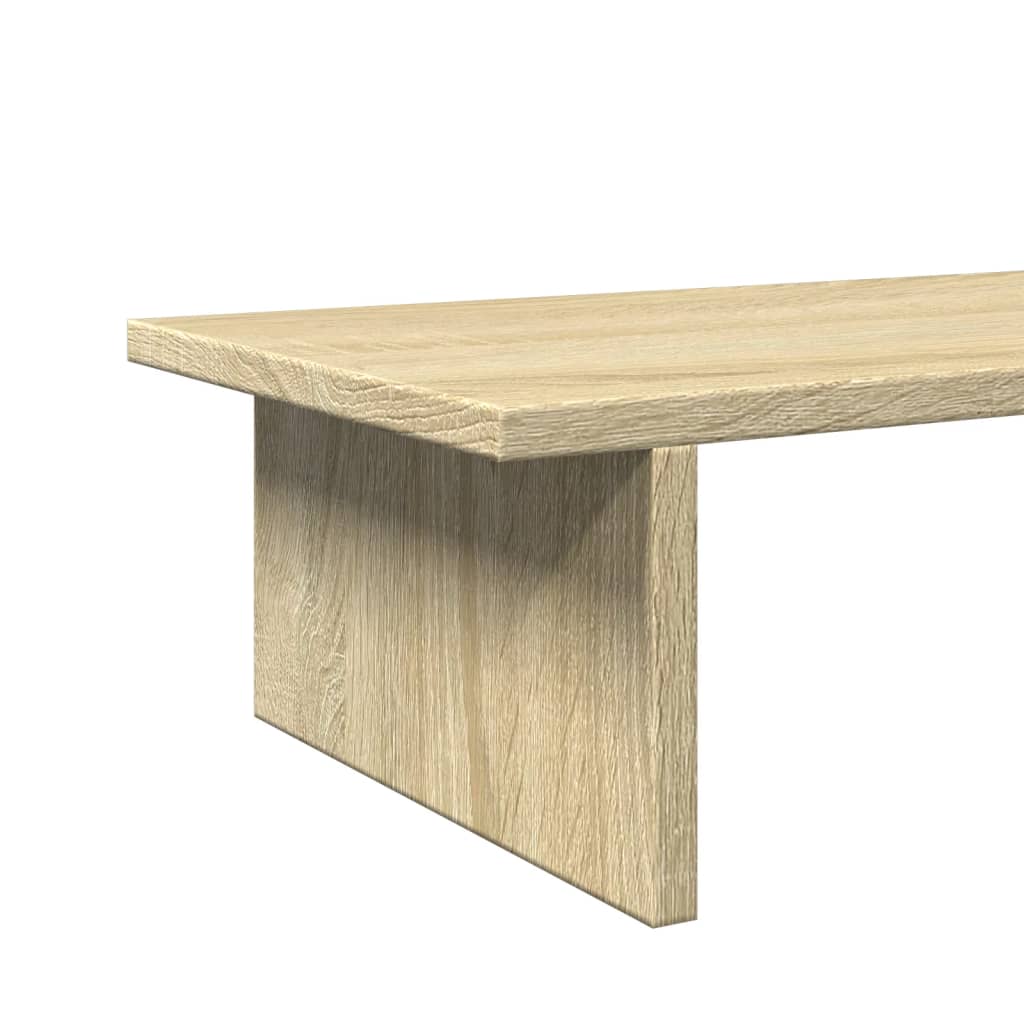 vidaXL Supporto Monitor Rovere Sonoma 100x27x15 cm Legno Multistrato