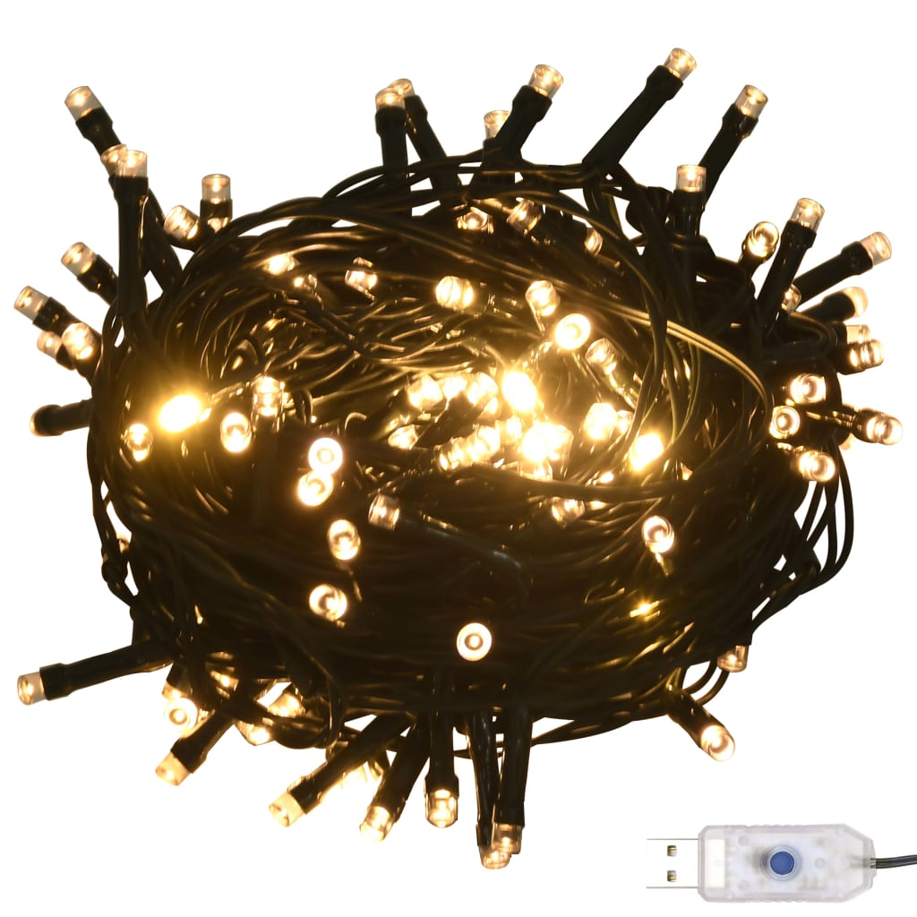 vidaXL Set Natale con 61 Palline Punta e 150 Luci LED Oro e Bronzo