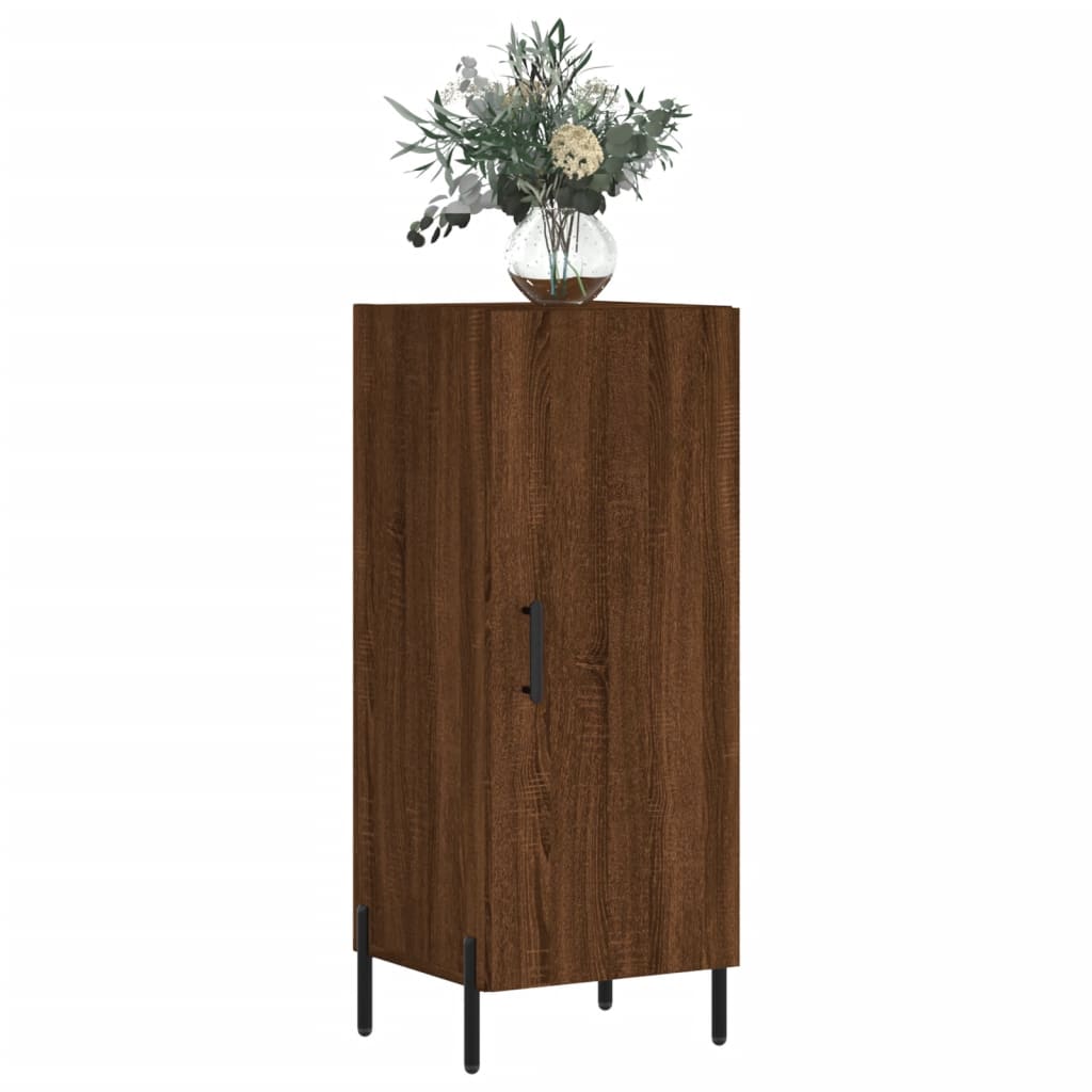 vidaXL Credenza Rovere Marrone 34,5x34x90 cm in Legno Multistrato