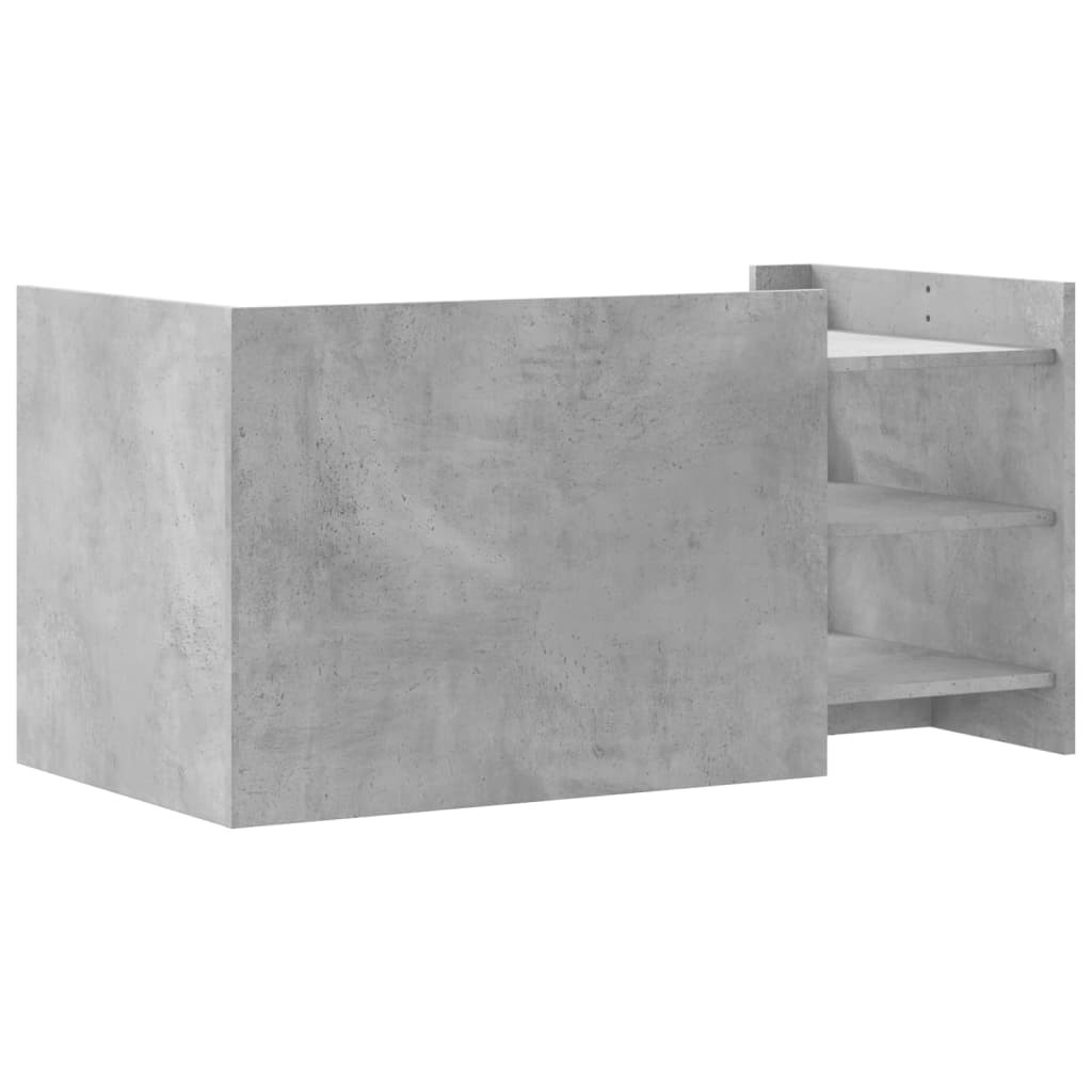 vidaXL Tavolino Salotto Grigio Cemento 100x50x50 cm Legno Multistrato