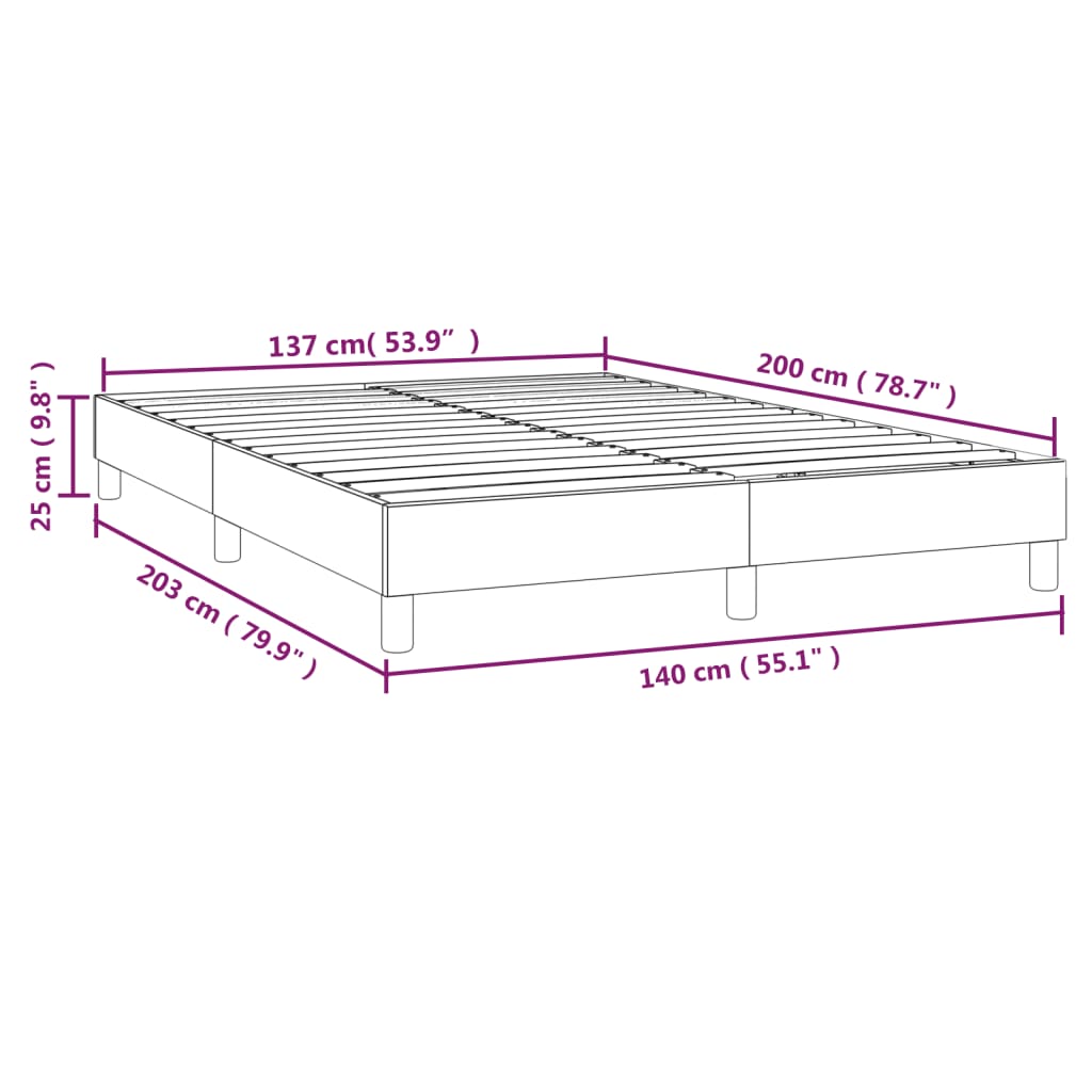 vidaXL Giroletto Grigio Crema 140x200 cm in Tessuto