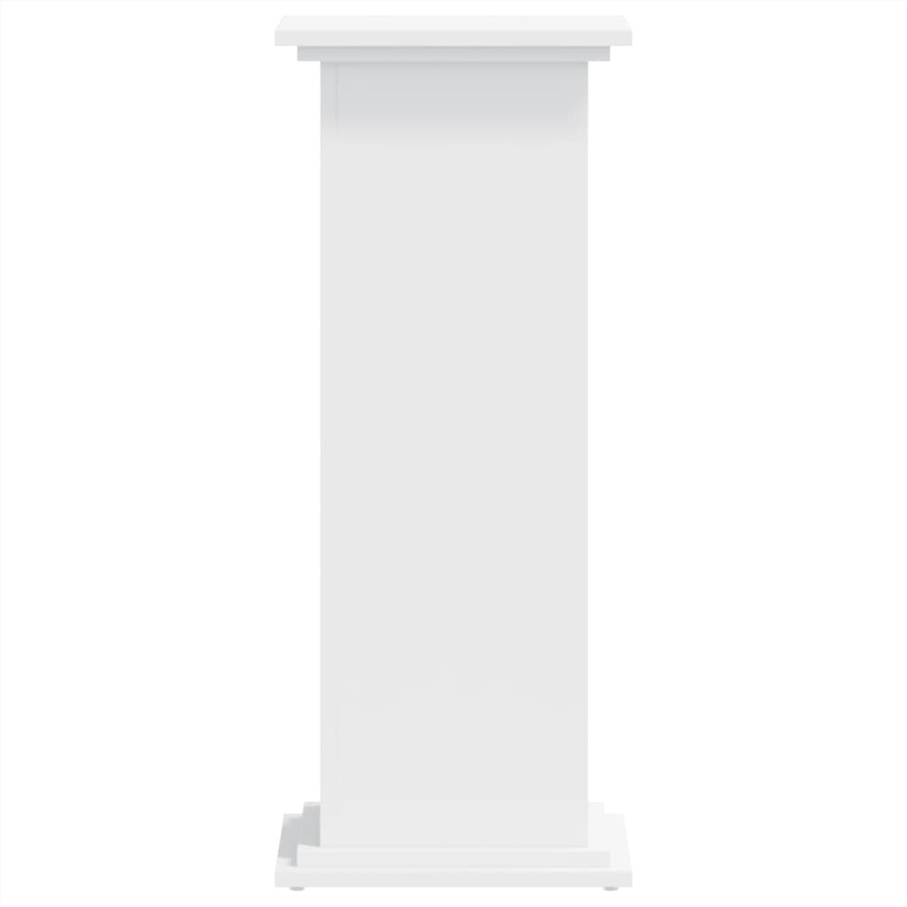 vidaXL Supporto per Piante Bianco 33x33x80 cm in Legno Multistrato