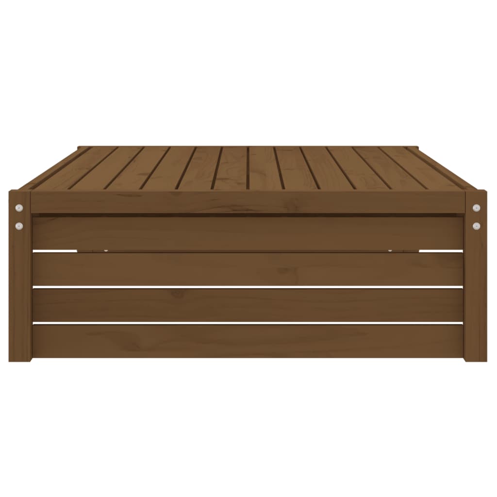 vidaXL Poggiapiedi Giardino Marrone Ambra 120x80cm Legno Massello Pino