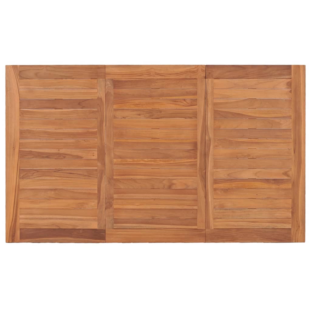 vidaXL Tavolo Batavia 150x90x75 cm in Legno Massello di Teak