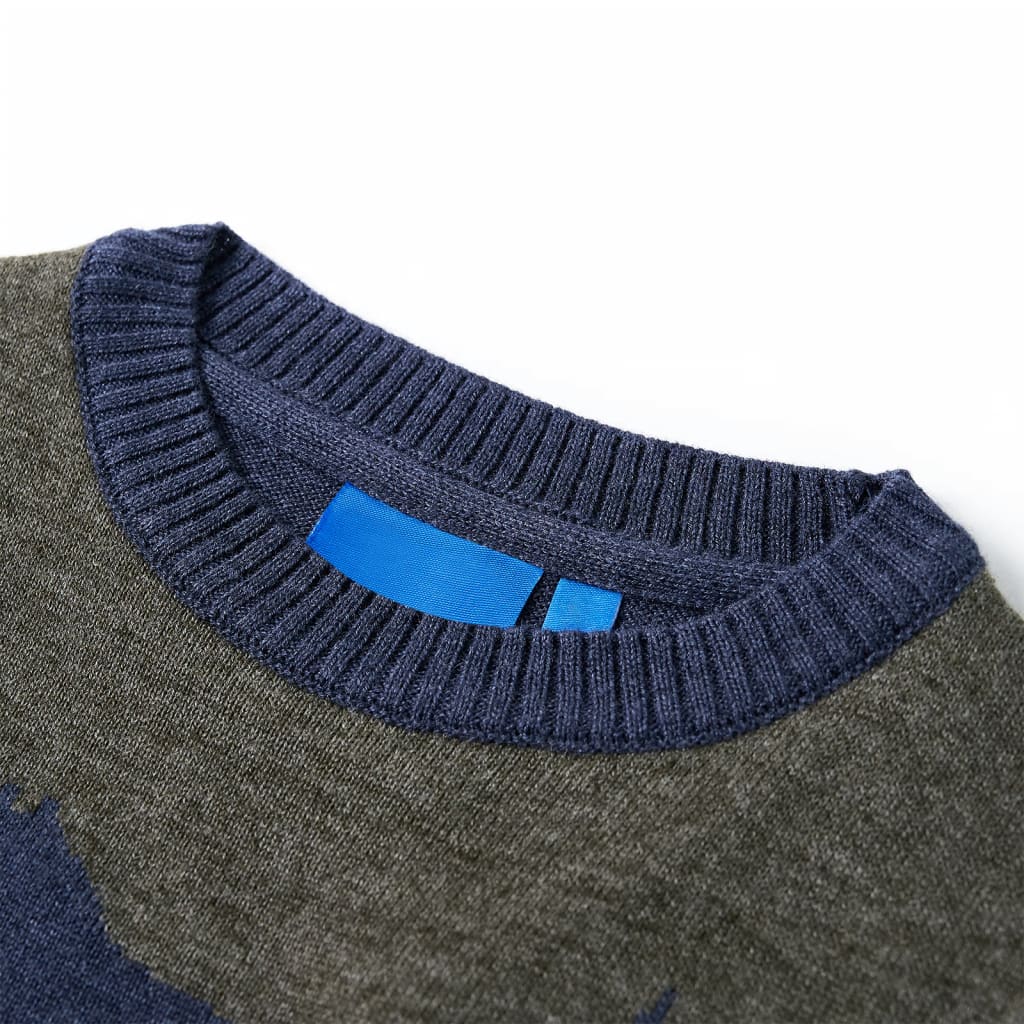 Maglione per Bambini Lavorato a Maglia Blu Marino 116