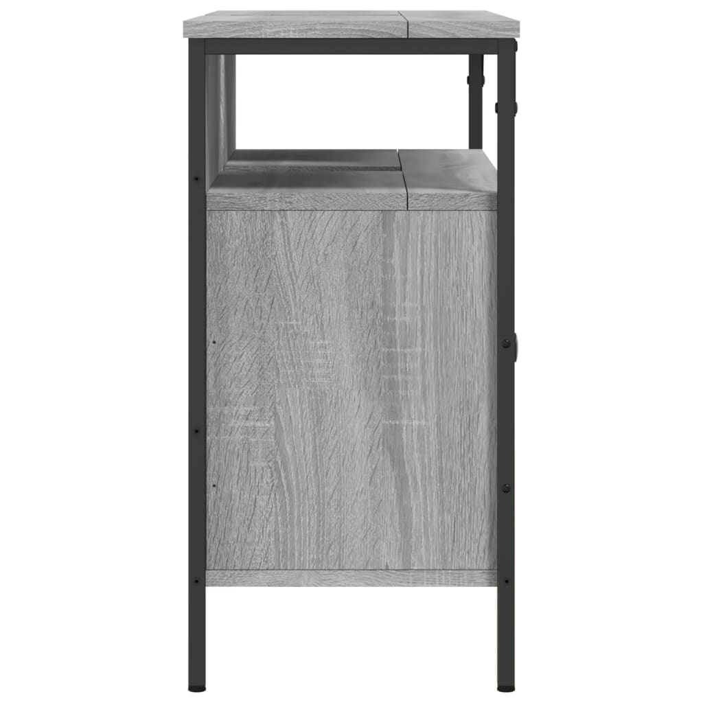 vidaXL Mobile Lavabo Bagno Grigio Sonoma 80x30x60 cm Legno Multistrato