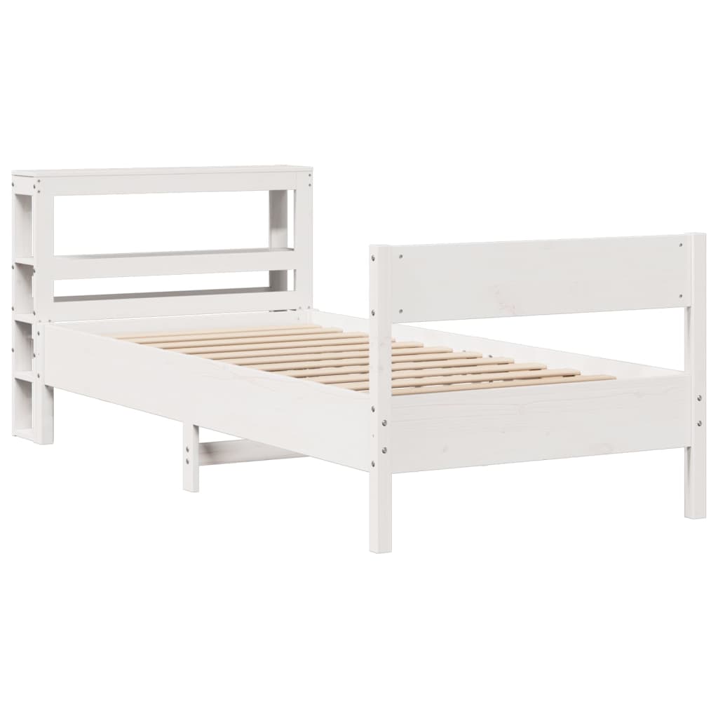 vidaXL Letto senza Materasso Bianco 90x200 cm Legno Massello di Pino