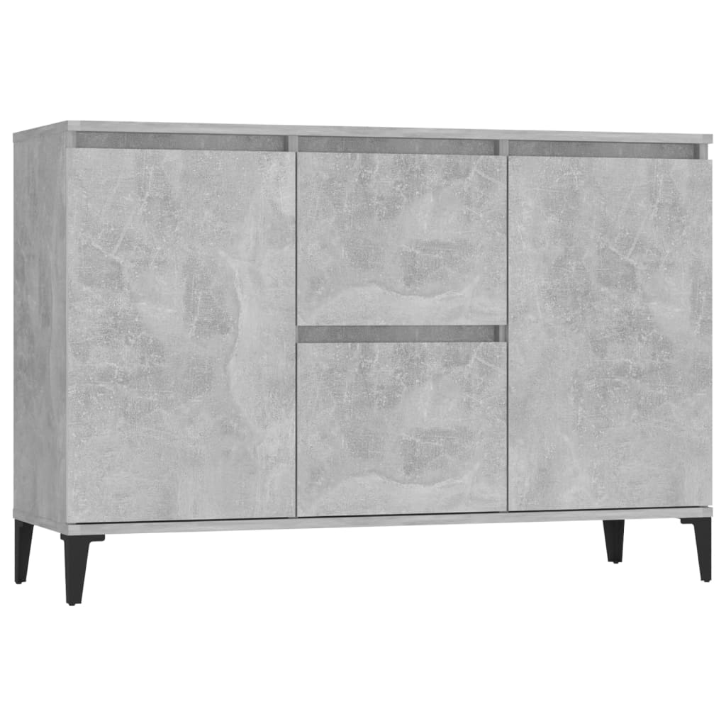 vidaXL Credenza Grigio Cemento 104x35x70 cm in Legno Multistrato