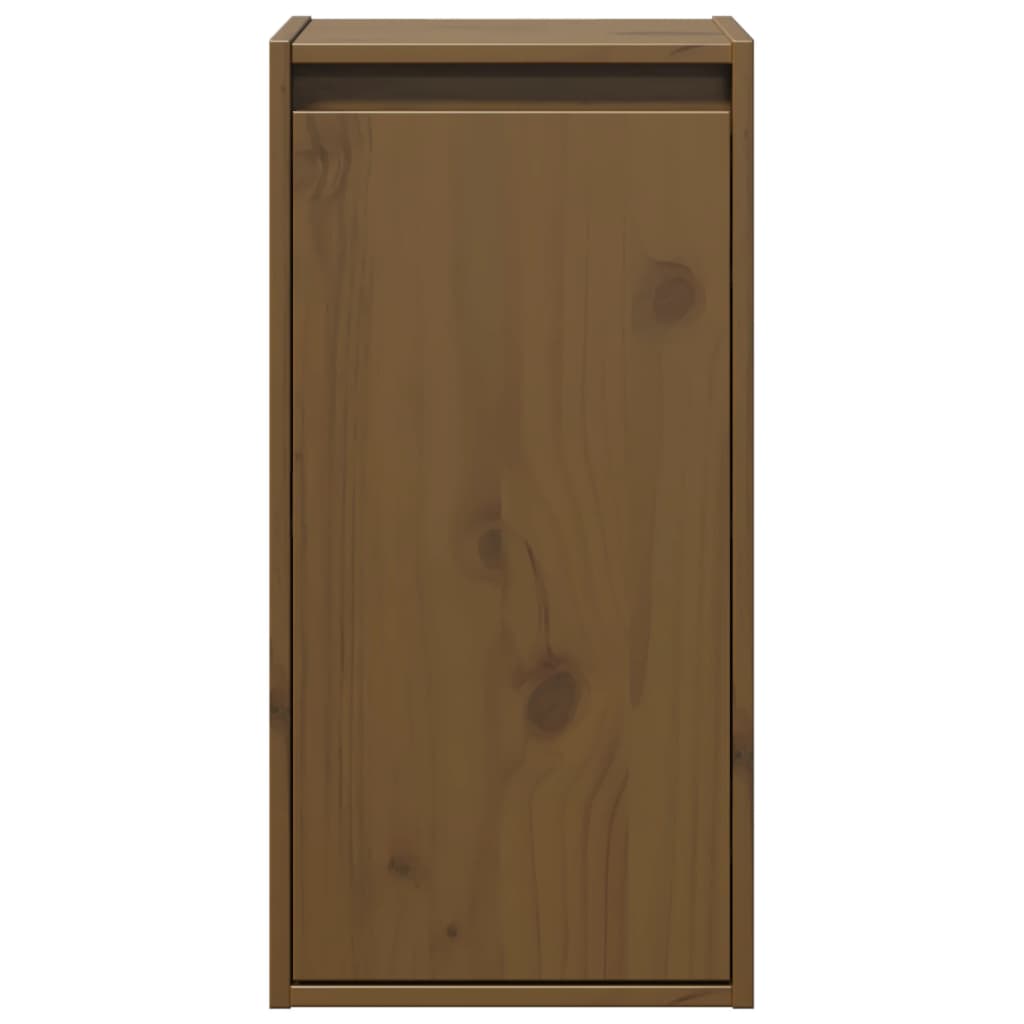 vidaXL Pensili 2 pz Marrone ambra 80x30x35cm in Legno Massello di Pino