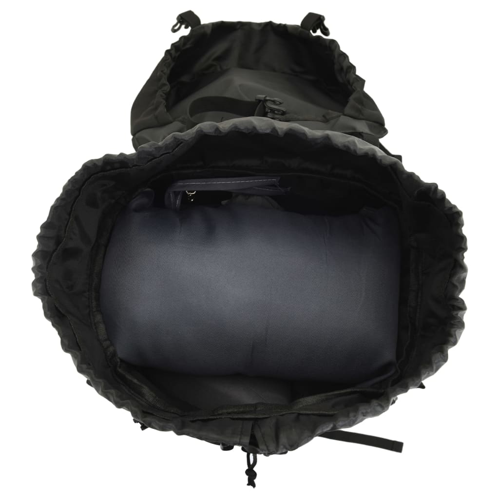 vidaXL Zaino da Trekking Nero 60 L in Tessuto Oxford