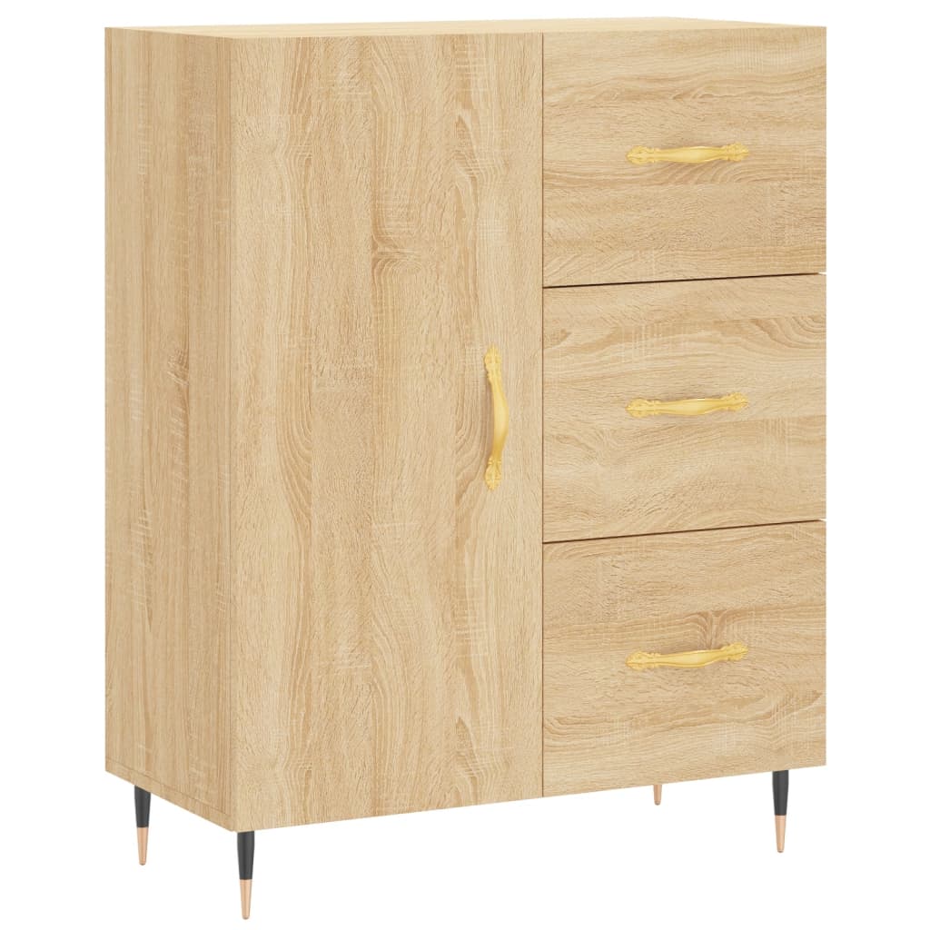 vidaXL Credenza Rovere Sonoma 69,5x34x90 cm in Legno Multistrato