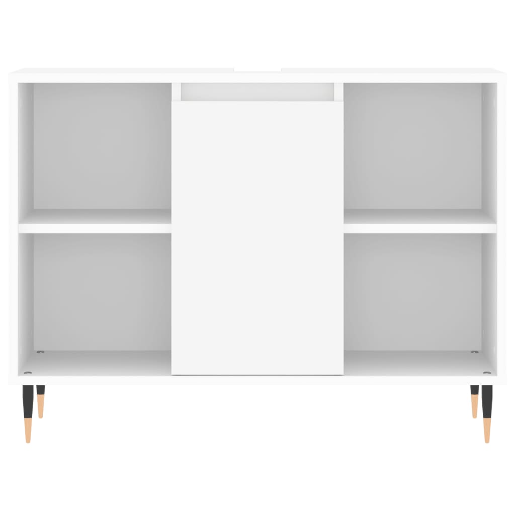 vidaXL Mobile da Bagno Bianco 80x33x60 cm in Legno Multistrato