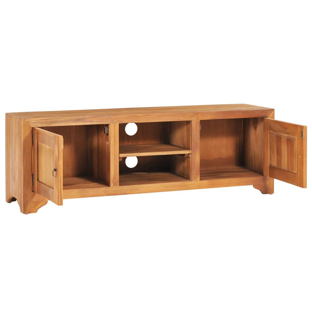 vidaXL Mobile TV 115x30x40 cm in Legno Massello di Teak