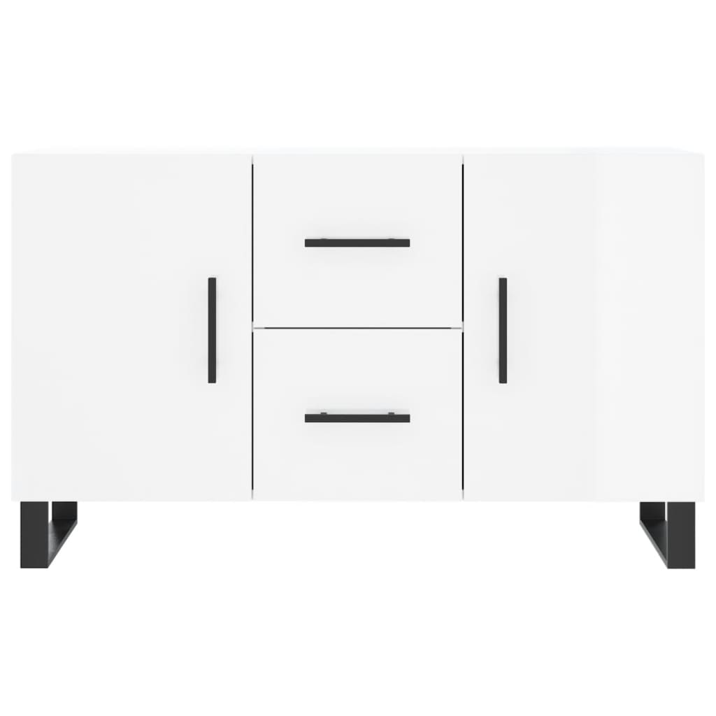 vidaXL Credenza Bianco Lucido 100x36x60 cm in Legno Multistrato