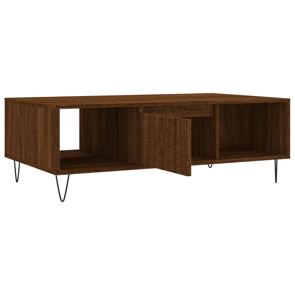 vidaXL Tavolino Salotto Rovere Marrone 104x60x35 cm Legno Multistrato