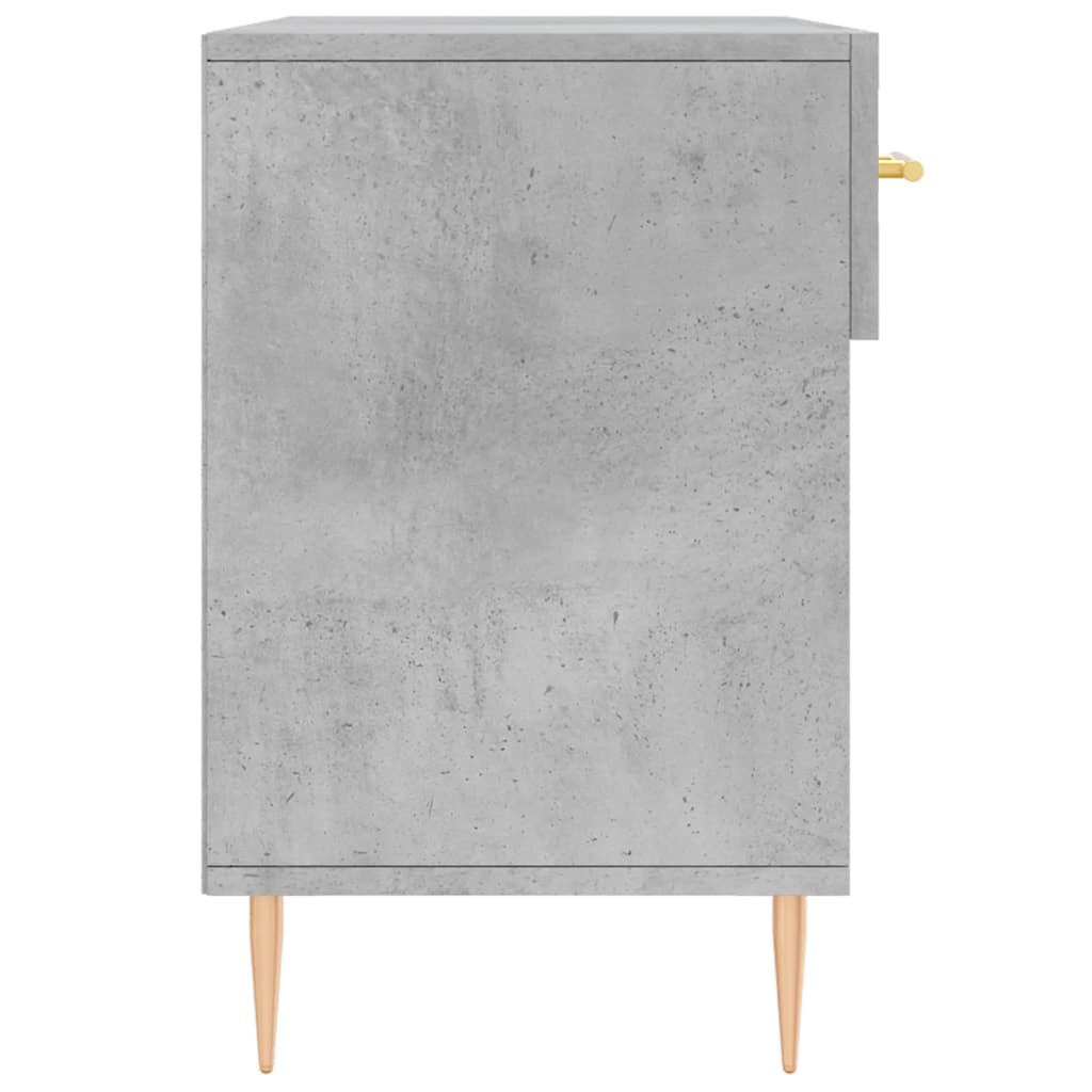 vidaXL Panca Porta Scarpe Grigio Cemento 102x35x55cm Legno Multistrato