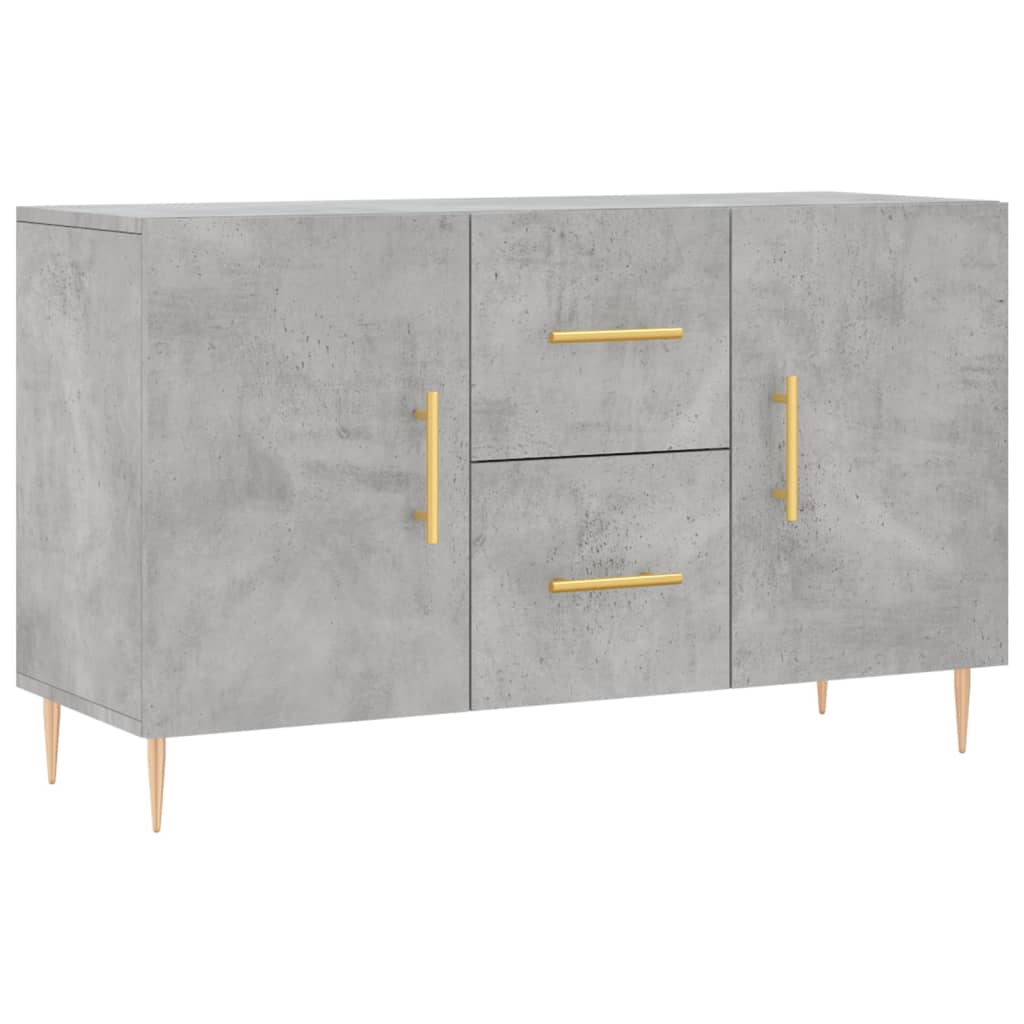 vidaXL Credenza Grigio Cemento 100x36x60 cm in Legno Multistrato