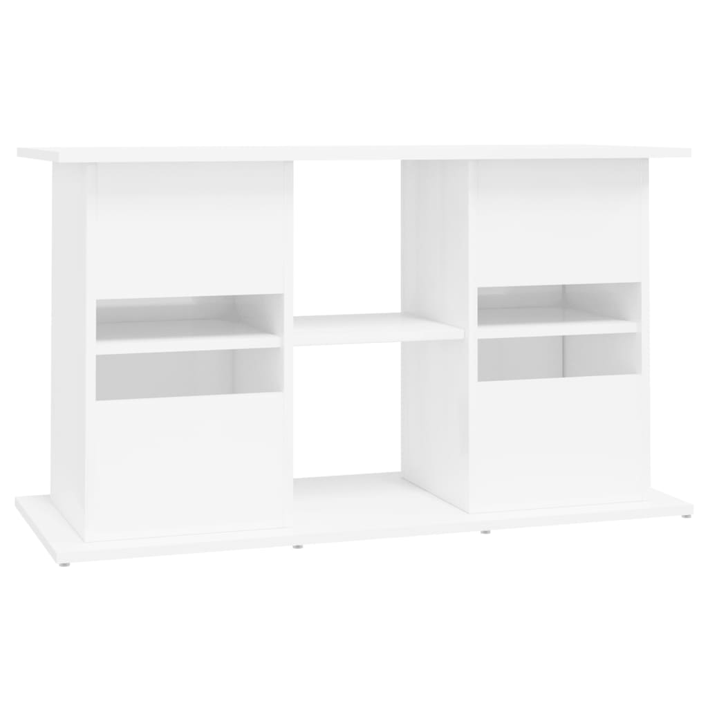 vidaXL Supporto Acquario 101x41x58 cm Legno Multistrato Bianco Lucido