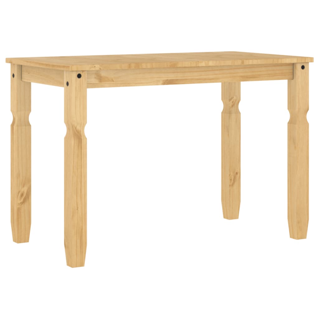 vidaXL Tavolo da Pranzo Corona 112x60x75 cm in Legno Massello di Pino