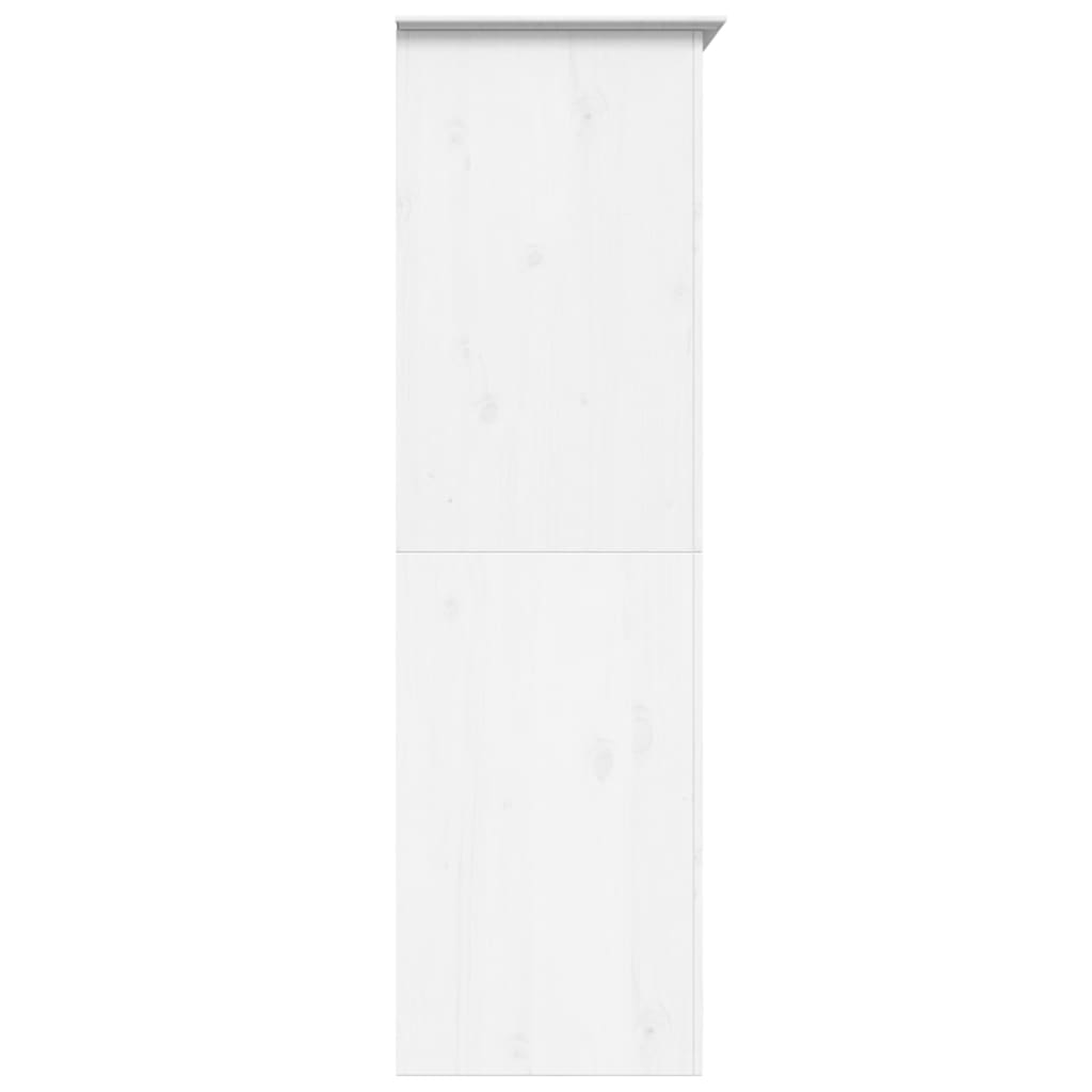 vidaXL Armadio BODO 99x53,5x173 cm in Legno Massello di Pino Bianco