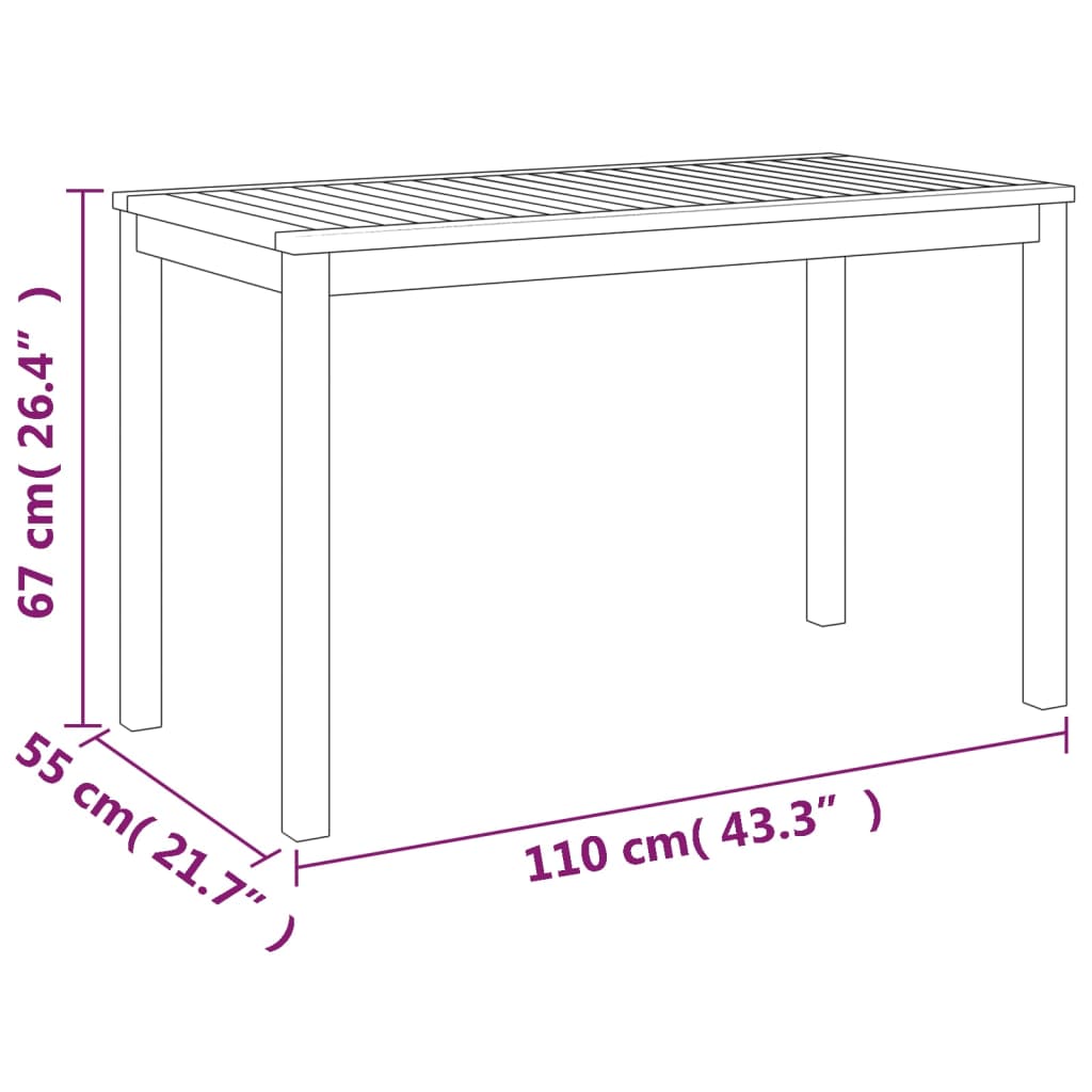 vidaXL Set da Pranzo Giardino 11 pz con Cuscini Legno Massello Acacia